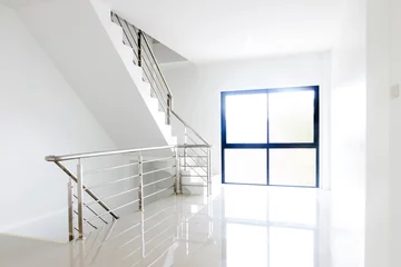 Cercles muraux Escaliers architecture maison design d& 39 intérieur escalier mains courantes en acier inoxydable