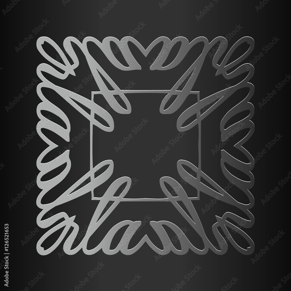 Poster texture abstract pattern red yellow color of the elements in the form wavy lines on a black backgrou
