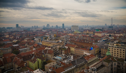 Fototapeta na wymiar Zagreb-city scape