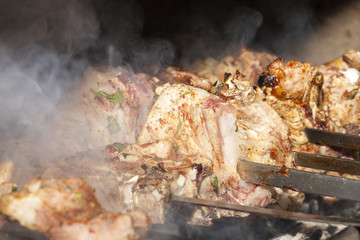 skewers of pork