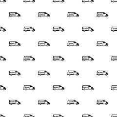 Delivery truck pattern. Simple illustration of delivery truck vector pattern for web