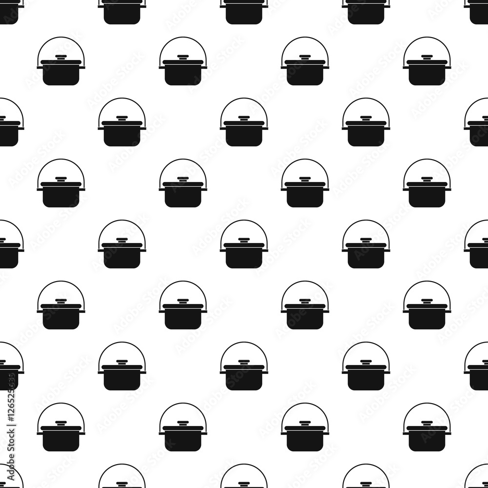 Poster cooking cauldron pattern. simple illustration of cooking cauldron vector pattern for web