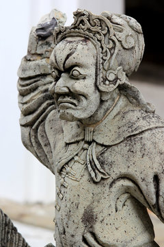 Chinese Statue Sculpture in public garden