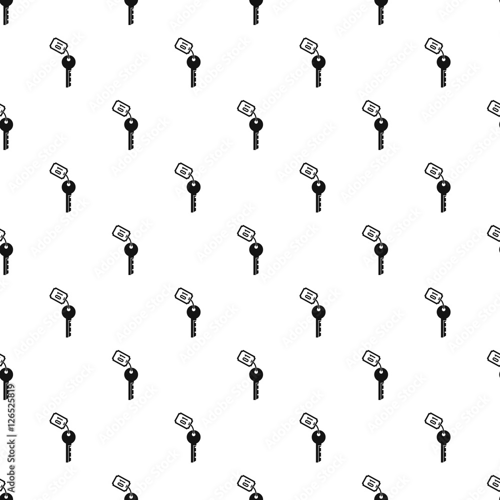 Poster hotel key pattern. simple illustration of hotel key vector pattern for web