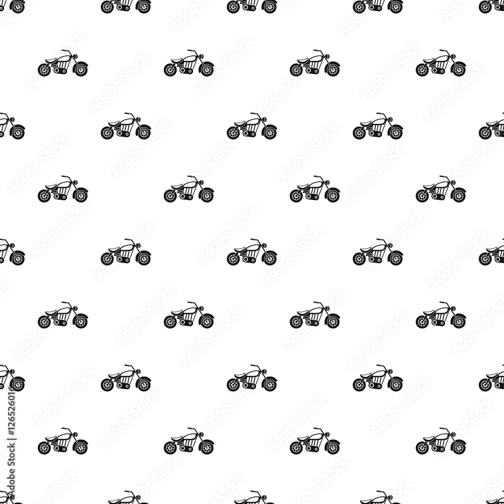 Poster motobike pattern. simple illustration of motobike vector pattern for web