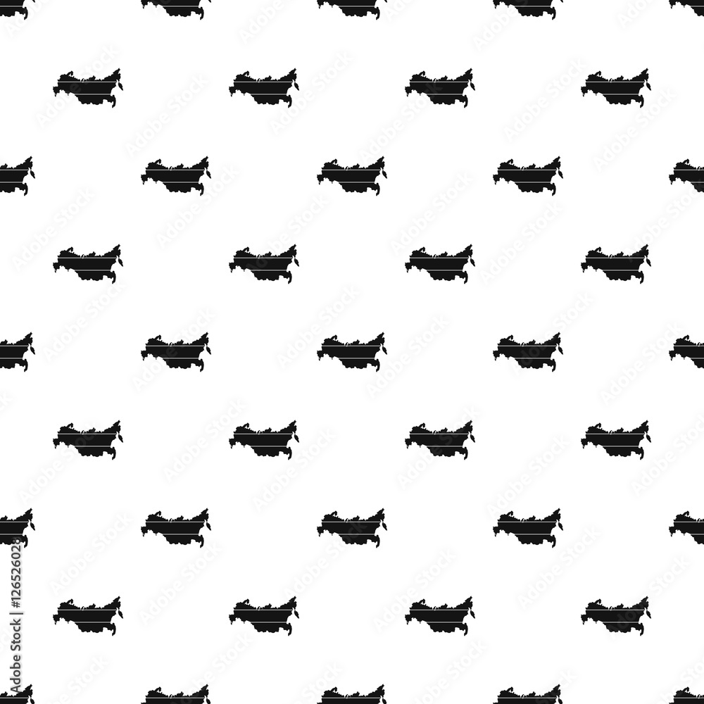 Poster russia map pattern. simple illustration of russia map vector pattern for web