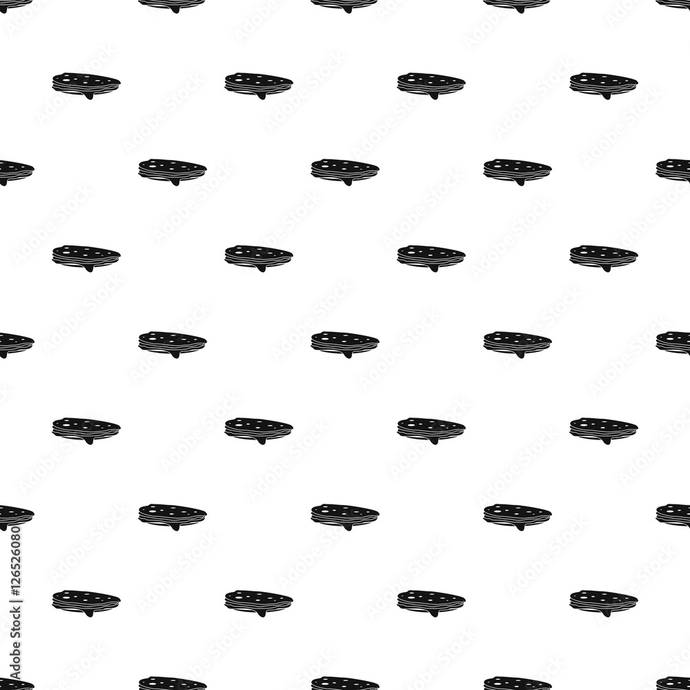 Poster pancakes pattern. simple illustration of pancakes vector pattern for web
