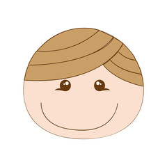 happy boy cartoon icon imagevector illustration design 