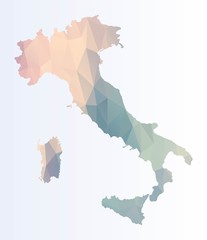 Polygonal map of Italy