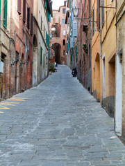 Siena charming narrow streets medieval town