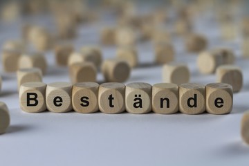 Bestände - Holzwürfel mit Buchstaben