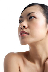 Obraz premium Woman looking away, portrait