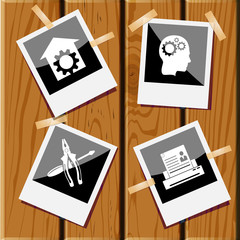 printer, human brain, screwdriver and combination pliers, repair