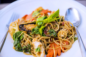 The spaghetti drunken sea.