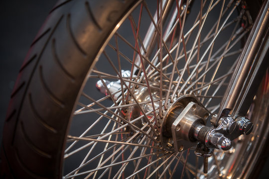 Motorcycle spoke wheel