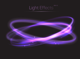 Circle or ovals light effects background