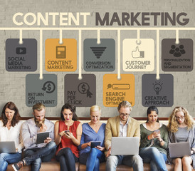 Content Marketing Blog Marketing Advertise Concept