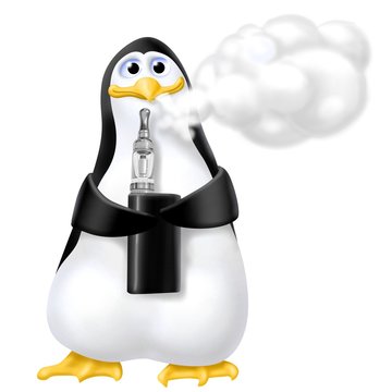 pinguino con svapo