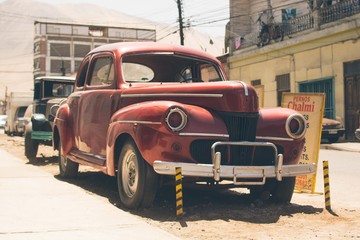 Vintage truck in the desert