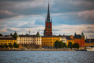Obraz premium Old town Gamla Stan in Stockholm city, Sweden
