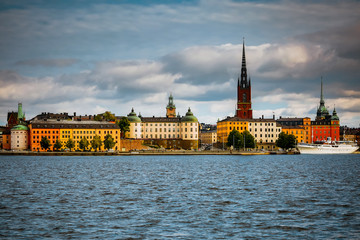 Fototapeta premium Old town Gamla Stan in Stockholm city, Sweden