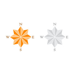 Windrose gray and orange