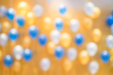 Blur colorful balloons for background