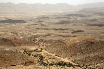The Makhtesh Ramon crater. Israël.