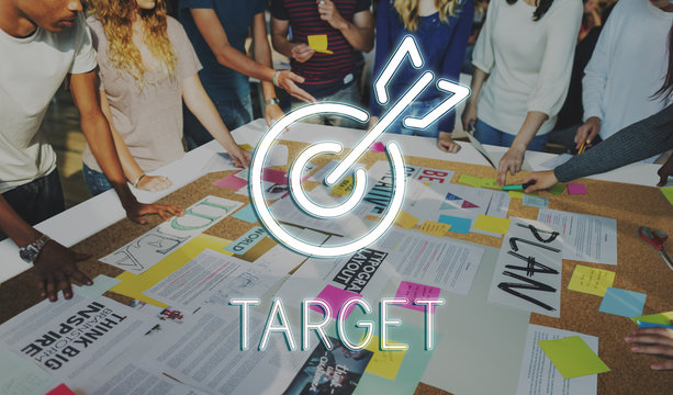 Business Success Aim Targer Concept