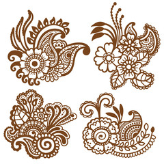 Mehndi design. Patterns.