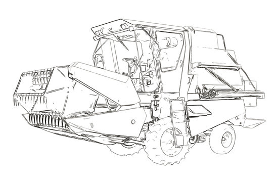 Outlines of the small agricultural harvester