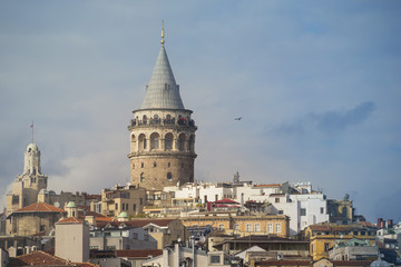 Galata Tower in Istanbul in October