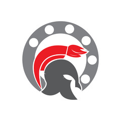 Spartan Painting Icon Logo