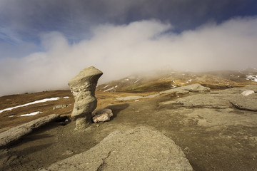 Bucegi, Carpathian Mountains, Romania. Babele - geomorphologic e