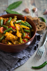 Chicken stew with vegetables