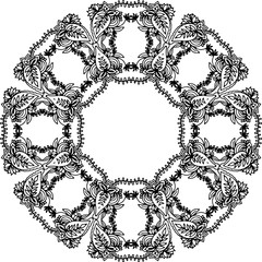 Black and white frame