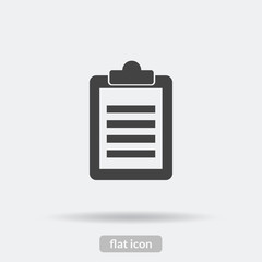 Clipboard icon, Black vector is type EPS10