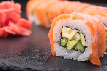 sushi set rolls