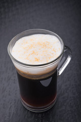 glass of cappuccino