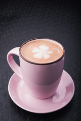 glass of cappuccino
