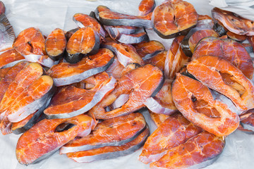 Dried fish at local market, Thailand