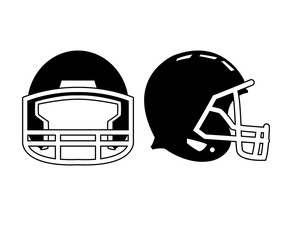 Fototapeta premium Helmet icon. American football sport competition and game theme. Vector illustration