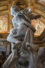 Roma, museo Galleria Borghese - Ratto di Proserpina, Bernini - obrazy, fototapety, plakaty