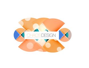 Dotted circles, abstract background