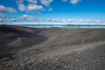 Hverfjall crater in Myvatn area, northern Iceland