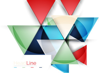 Fototapeta premium Triangle abstract background