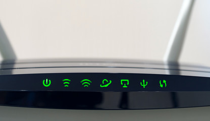 operating router closeup