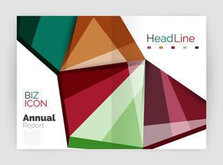 Vector annual report geometric template