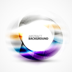 Colorful abstract circle banner