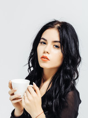 sexy woman with cup